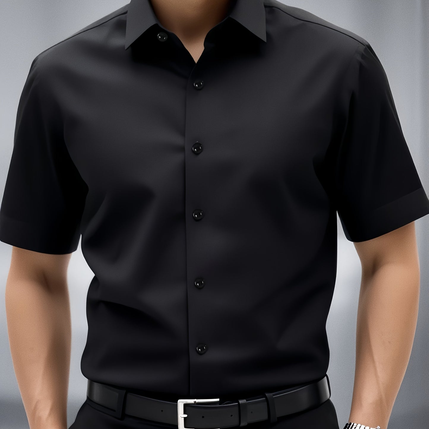 KING - Chemise Manche Courte Chic Homme