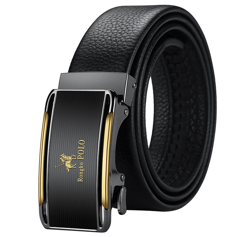 Ceinture Noire Homme Cuir