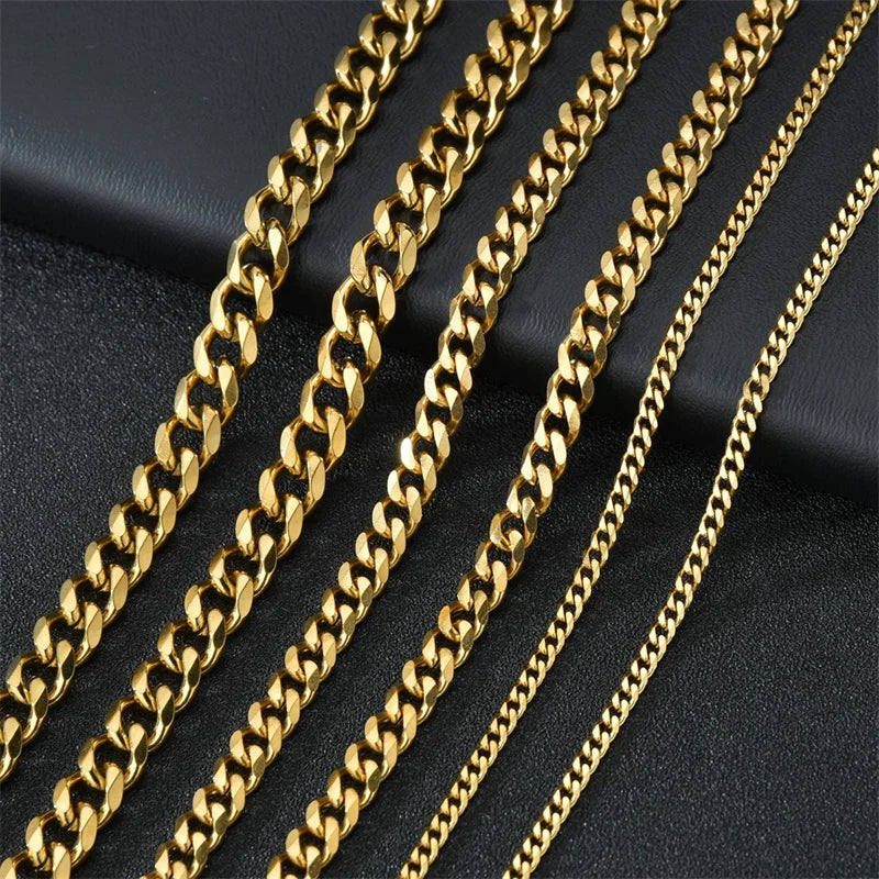 Collier En Acier Inoxydable Doré