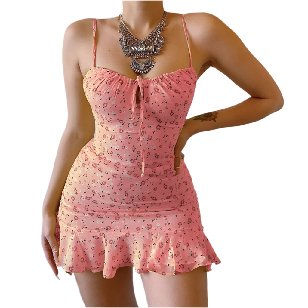 Robe Courte Femme été FLORAL