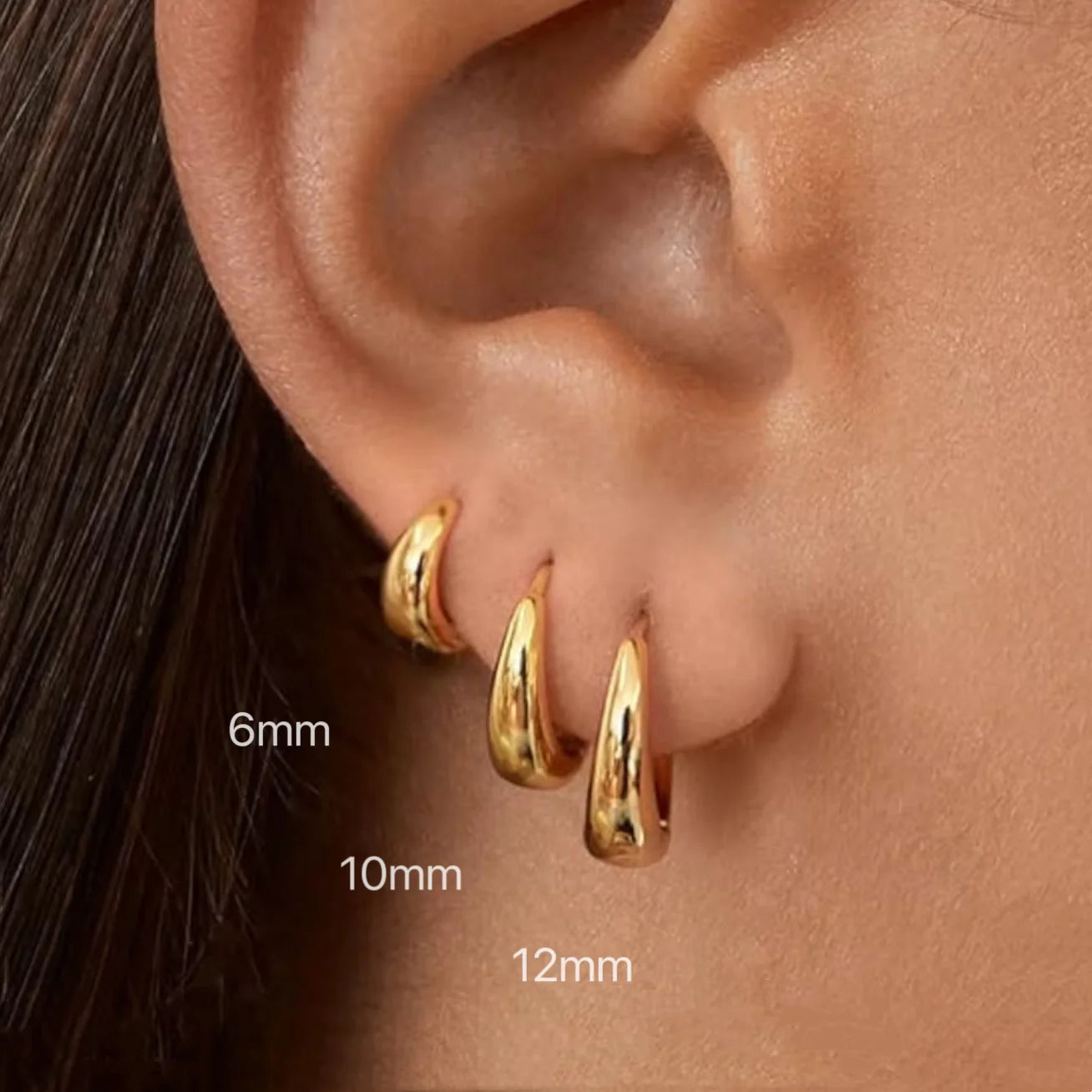 Boucle d'Oreille Femme Acier Inoxydable
