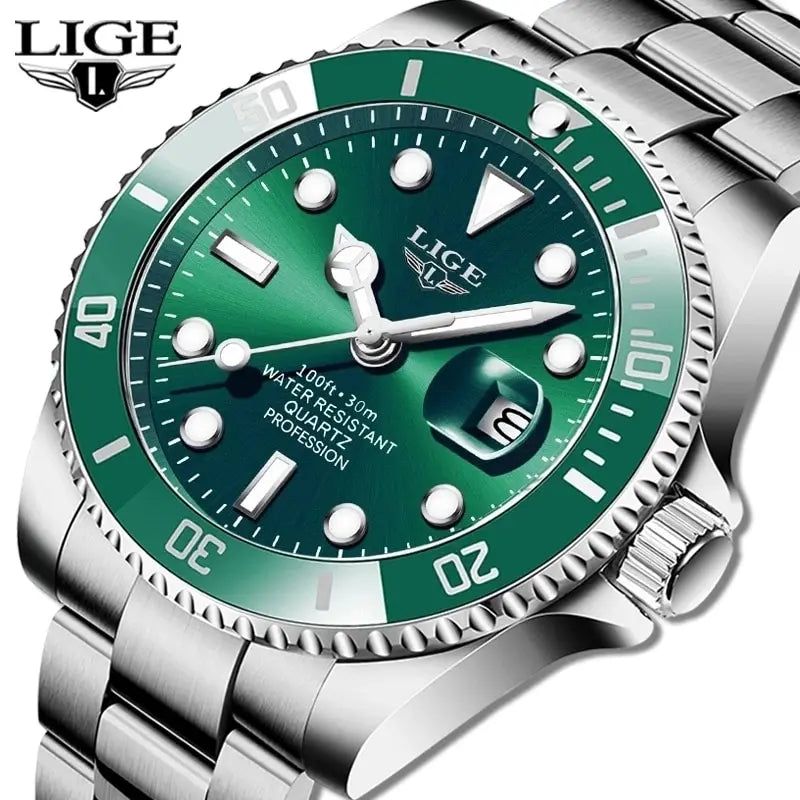LIGE - Montre Quartz Homme