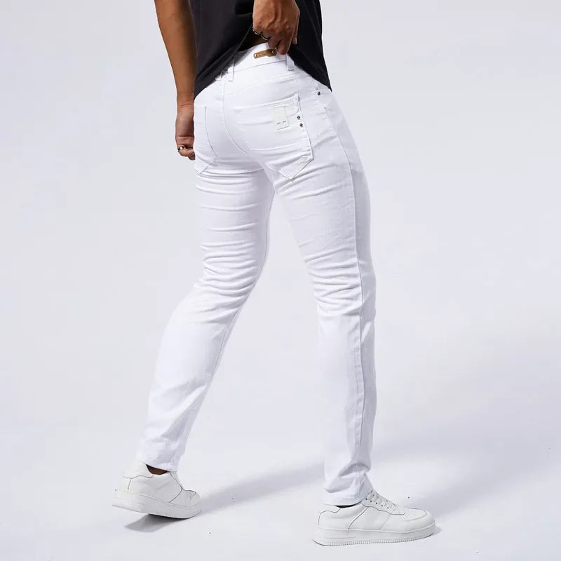 Jean Blanc Slim Homme