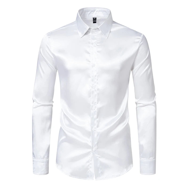 SATINNE - Chemise Homme Satin
