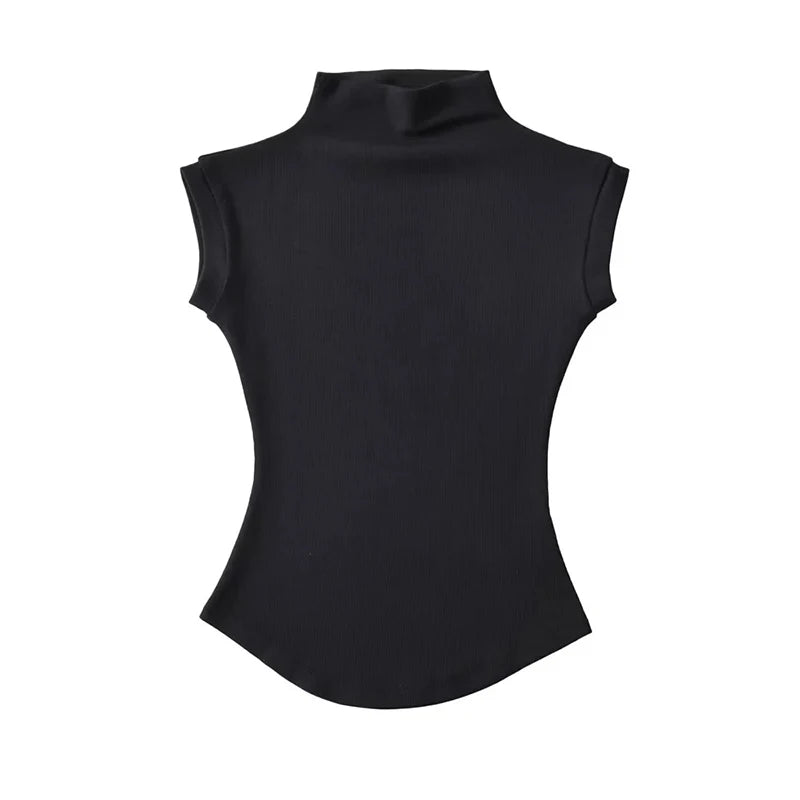 T-Shirt Col Roulé Femme