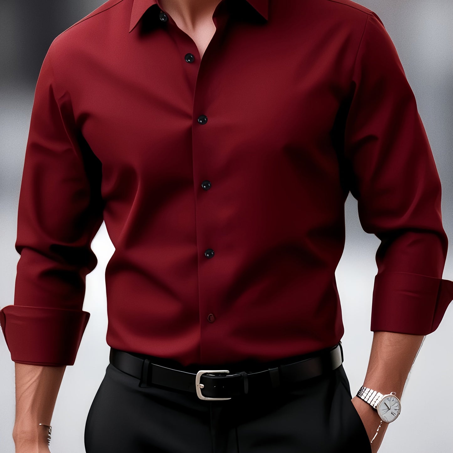 HIKING - Chemise Manches Longues Chic Homme