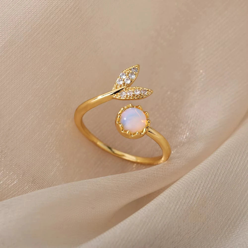 Bague Acier Inoxydable Femme Ajustable