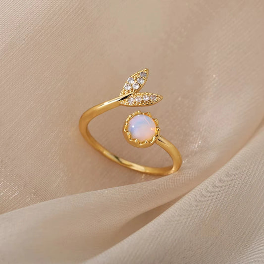 Bague Acier Inoxydable Femme Ajustable