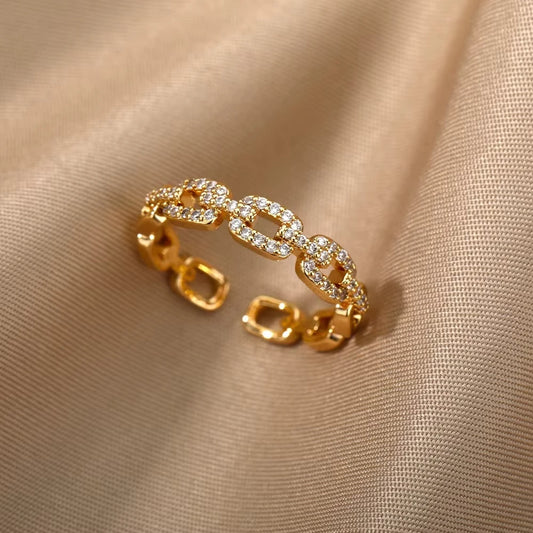 Bague Acier Inoxydable Femme Ajustable
