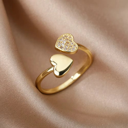 Bague Acier Inoxydable Femme Ajustable