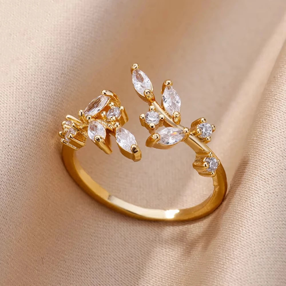 Bague Acier Inoxydable Femme Ajustable