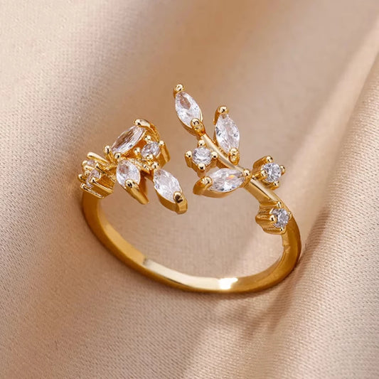 Bague Acier Inoxydable Femme Ajustable