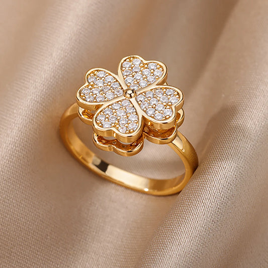 Bague Acier Inoxydable Femme Ajustable