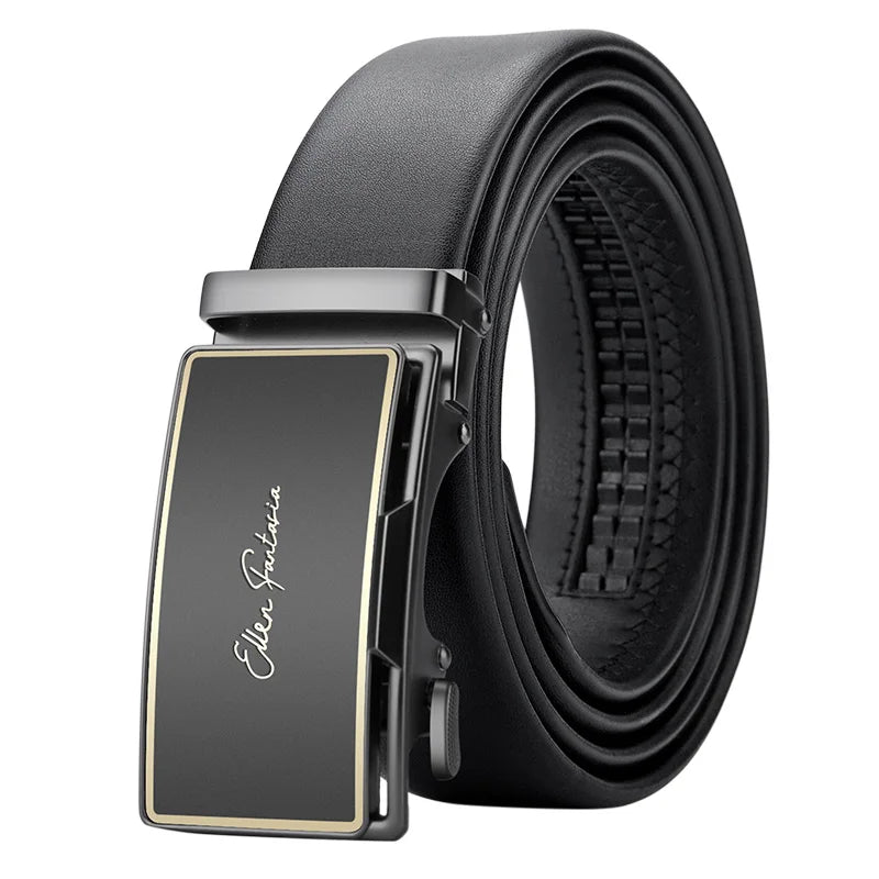 Ceinture Noire Homme Cuir 