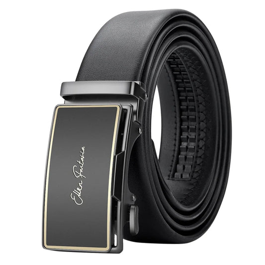 Ceinture Noire Homme Cuir 