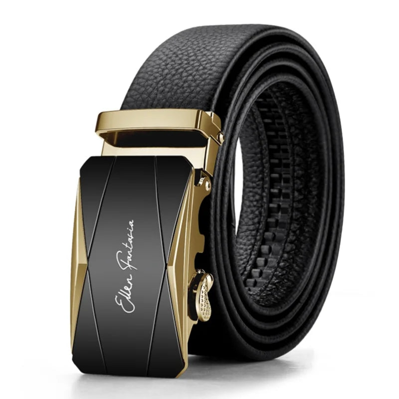 Ceinture Noire Homme Cuir 