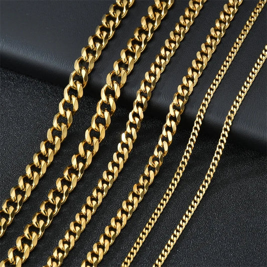 Collier En Acier Inoxydable Doré