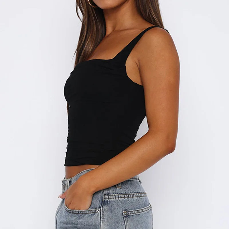 Débardeur Noir Femme Chic