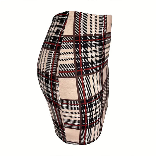 Jupe Carreaux Femme 