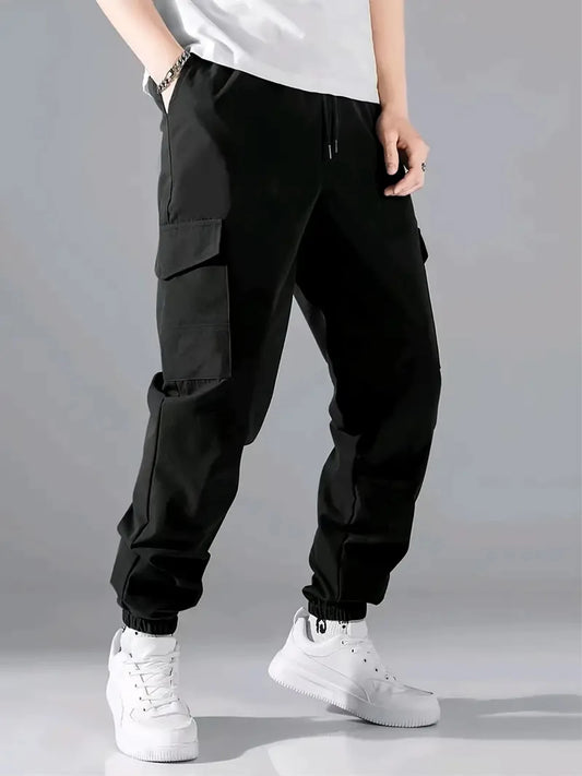 Pantalon Cargo Noir Homme