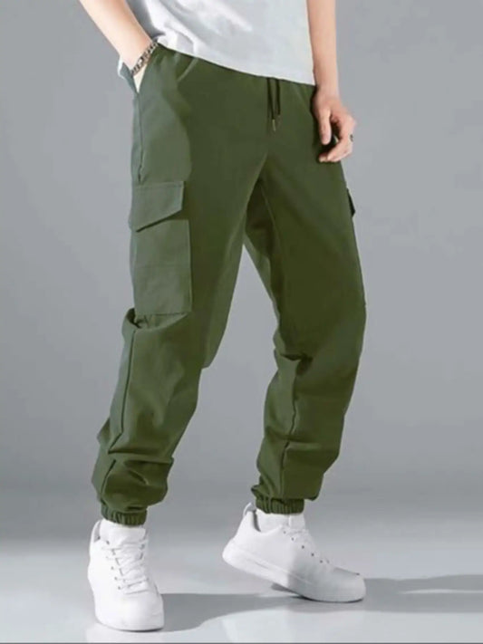 Pantalon Cargo Vert Homme