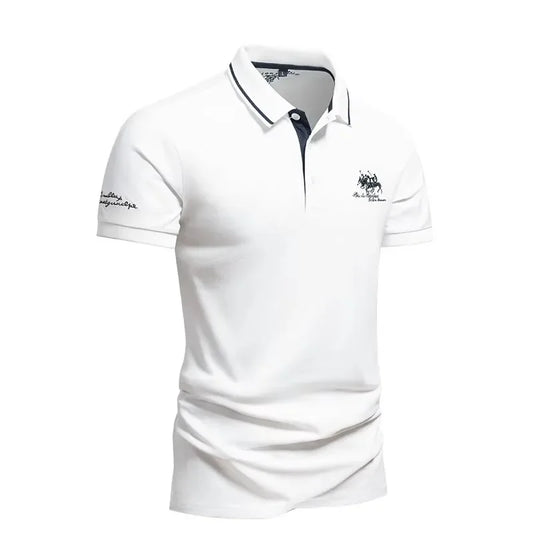 Polo Homme Blanc CAVAL