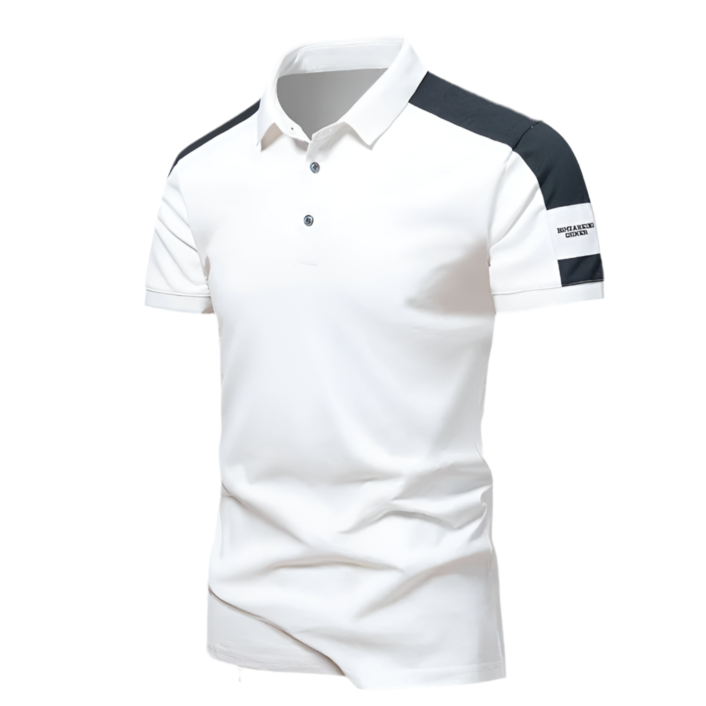 Polo Homme Blanc SILK