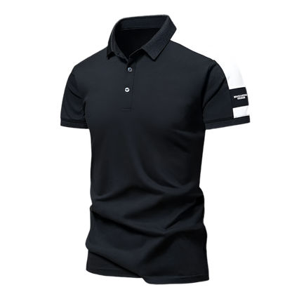 Polo Homme Noir SILK