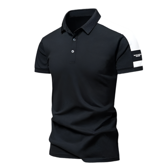 Polo Homme Noir SILK