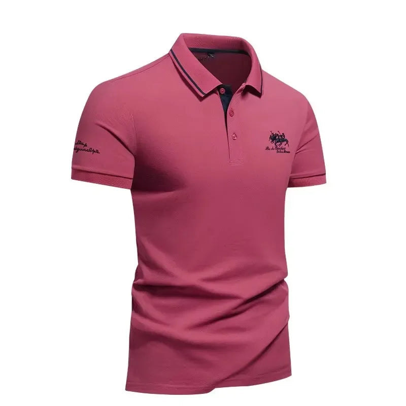 Polo Rouge Homme CAVAL