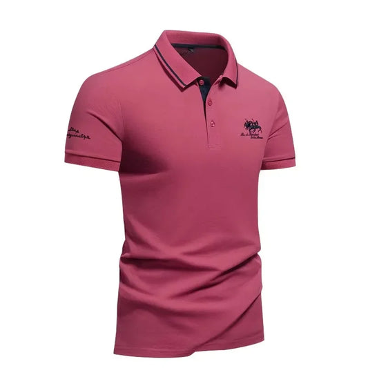 Polo Rouge Homme CAVAL