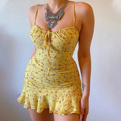 FLORAL - Robe Courte Femme
