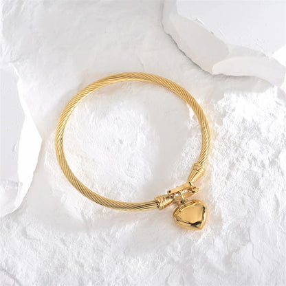 Bracelet Cœur Femme Acier Inoxydable