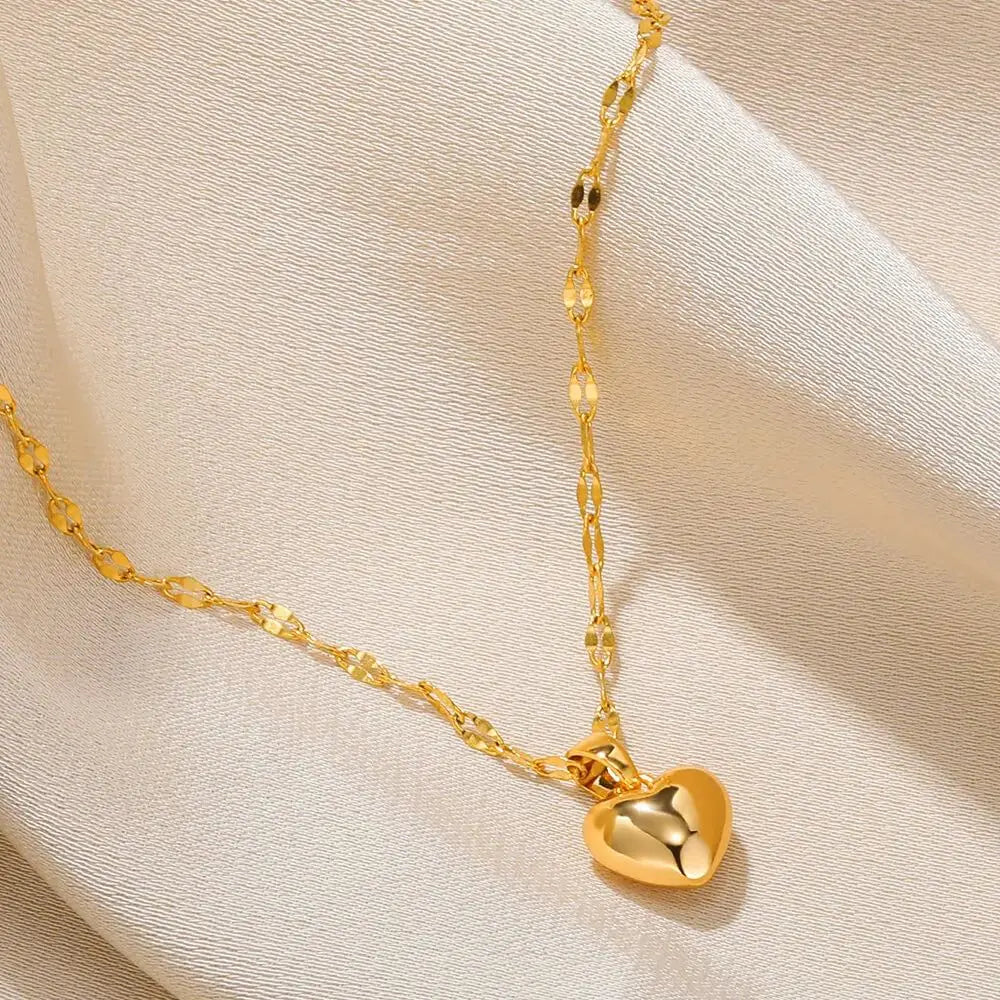 HEART - Collier Acier Inoxydable Femme