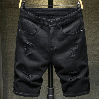 Short Jean  Noir Homme