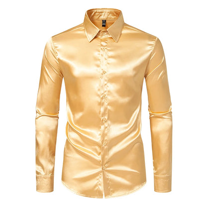 SATINNE - Chemise Homme Satin
