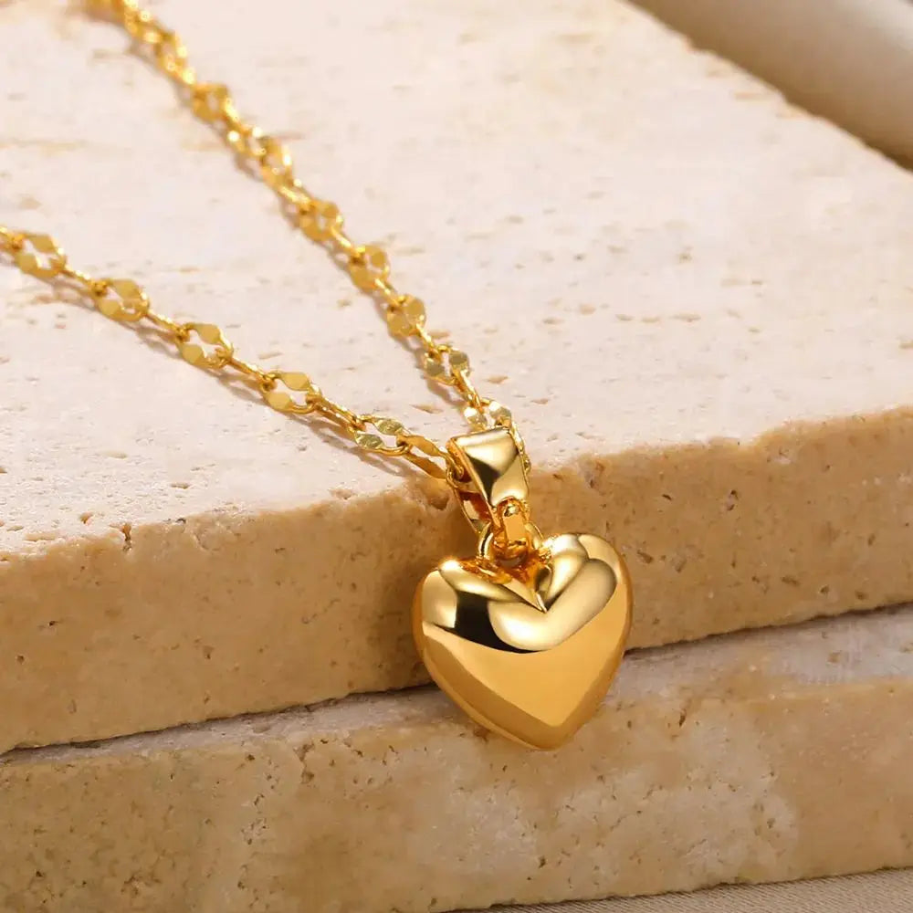 HEART - Collier Acier Inoxydable Femme