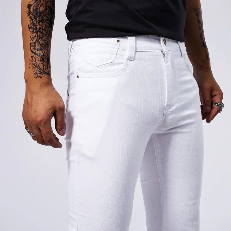 Jean Blanc Slim Homme