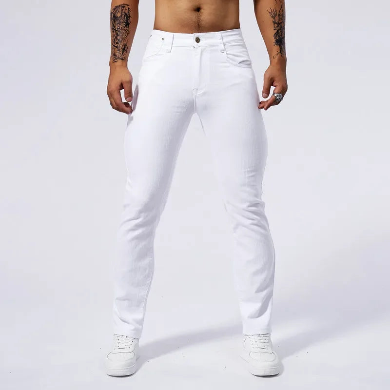 Jean Blanc Slim Homme