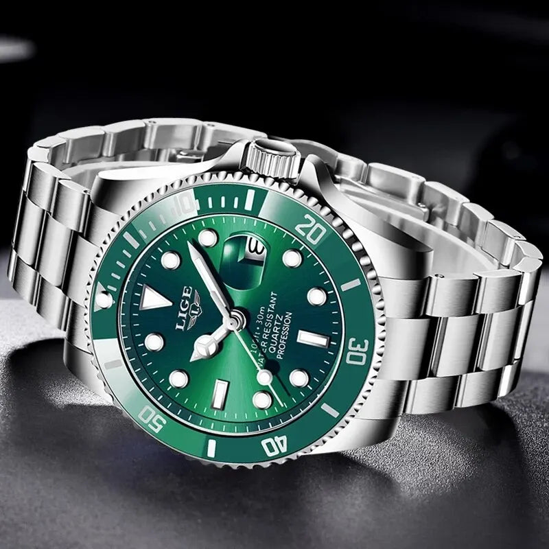 LIGE - Montre Quartz Homme