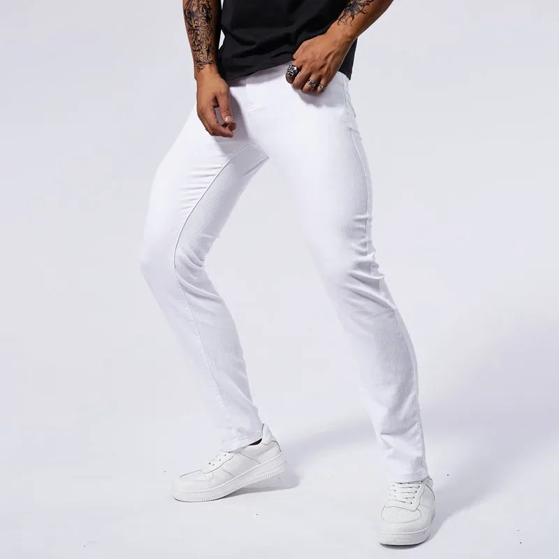 Jean Blanc Slim Homme