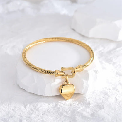 Bracelet Cœur Femme Acier Inoxydable