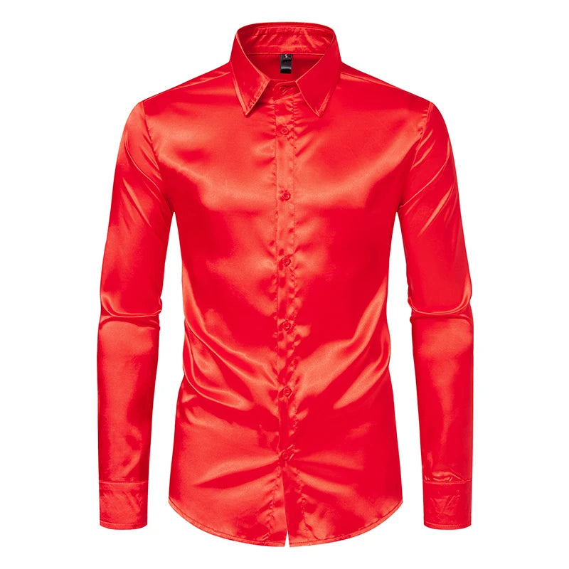 SATINNE - Chemise Homme Satin
