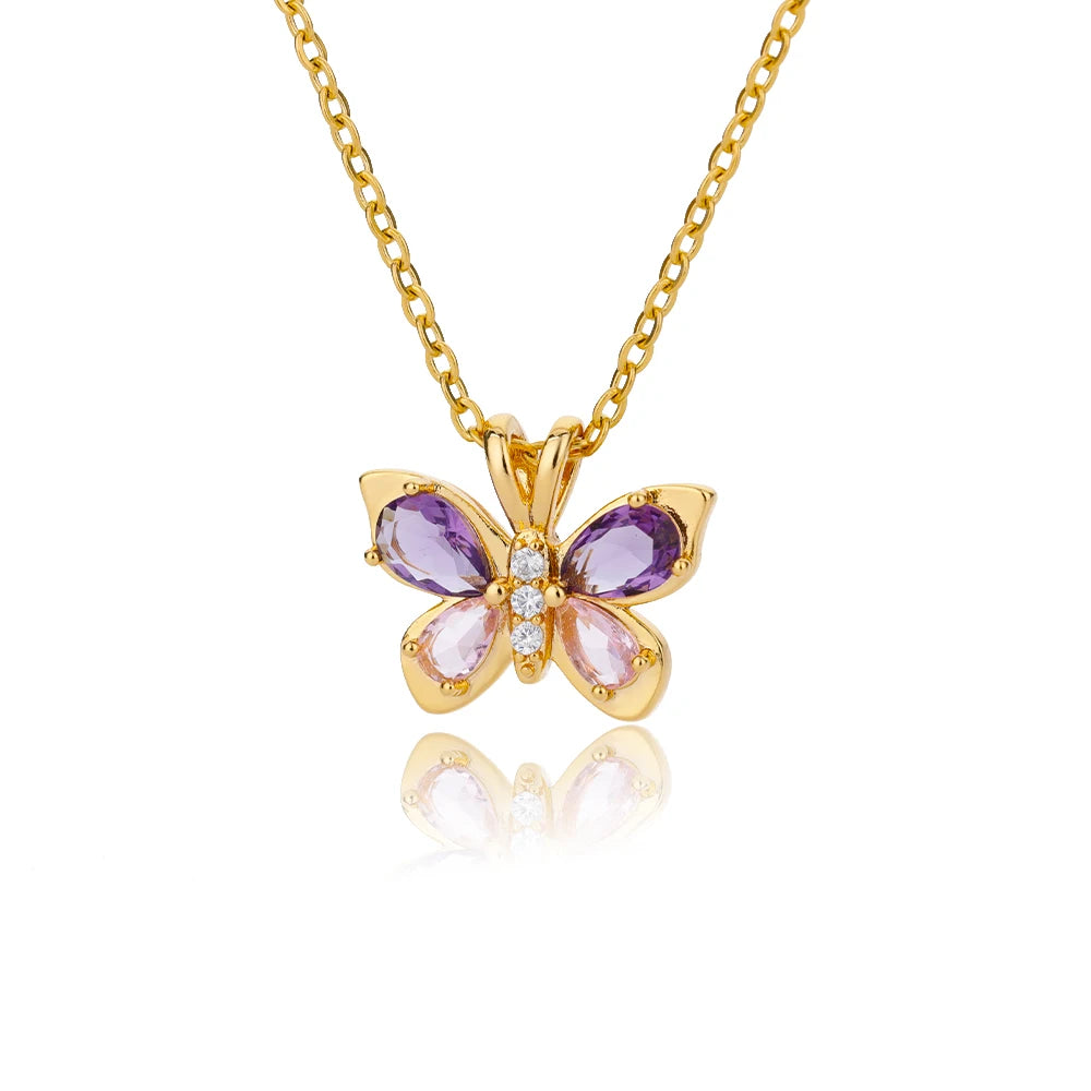 BUTTERFLY - Collier Acier Inoxydable Femme