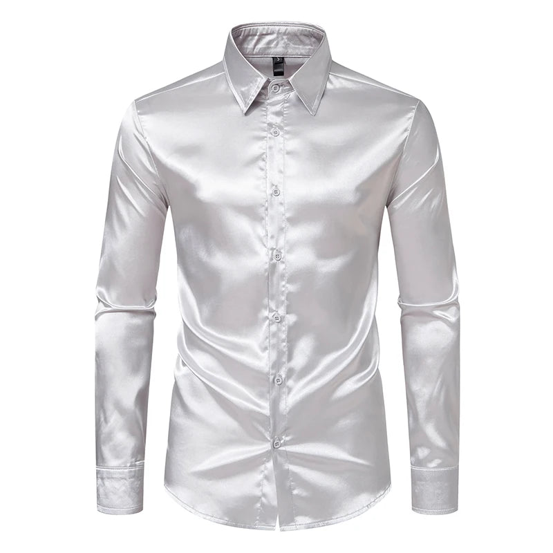 SATINNE - Chemise Homme Satin