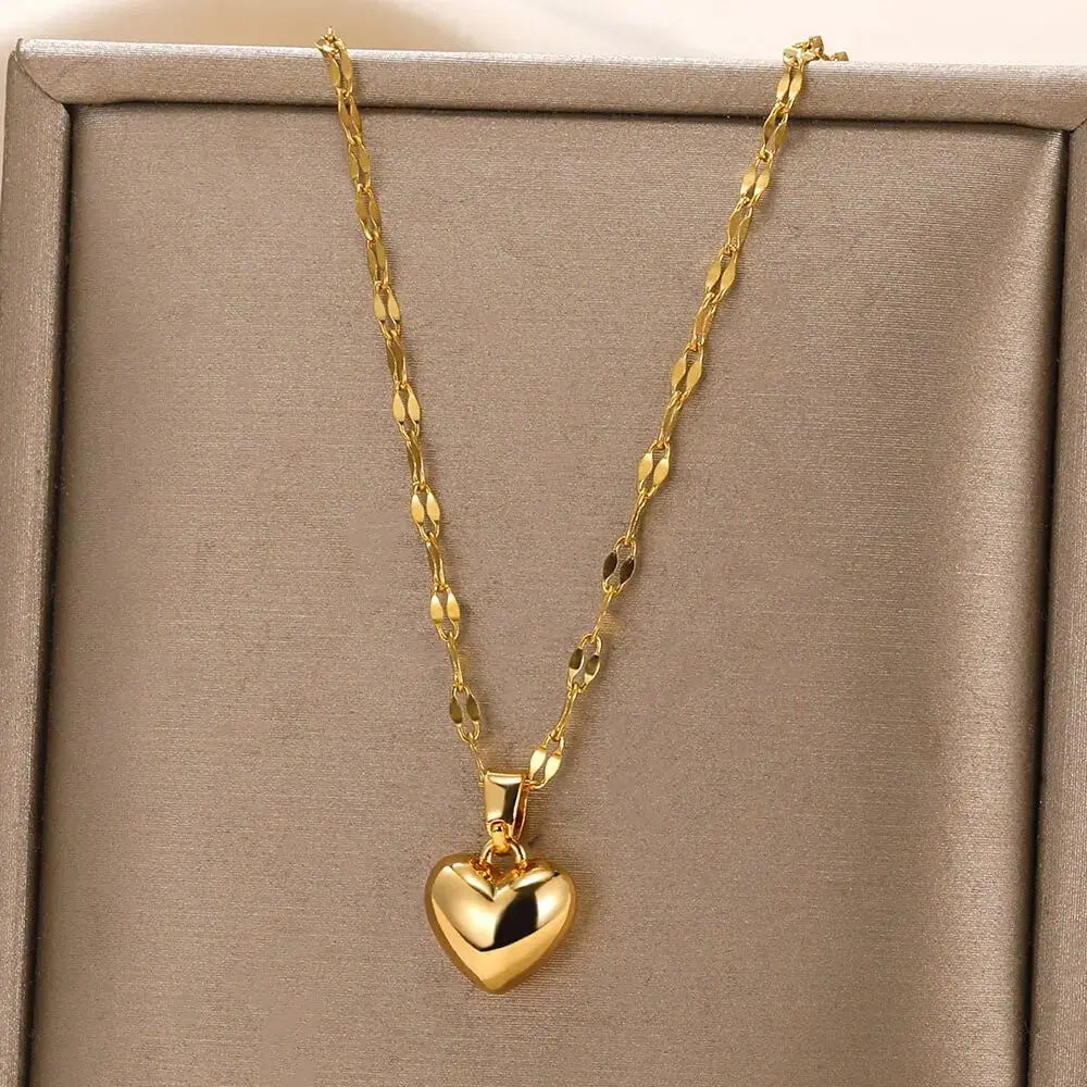 HEART - Collier Acier Inoxydable Femme