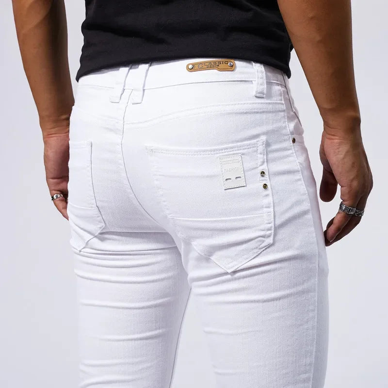 Jean Blanc Slim Homme