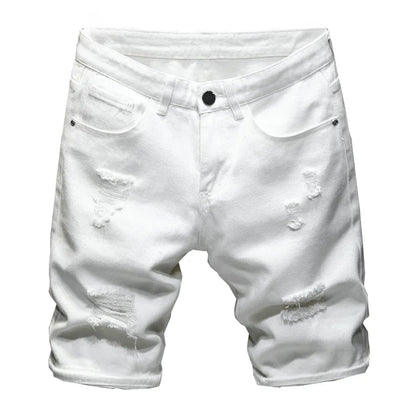 Short En Jean Blanc Homme