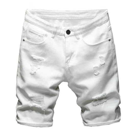 Short En Jean Blanc Homme
