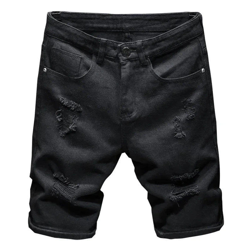 Short En Jean Noir Homme